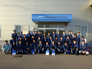 Nagaoka National College of Technology came to the factory tour